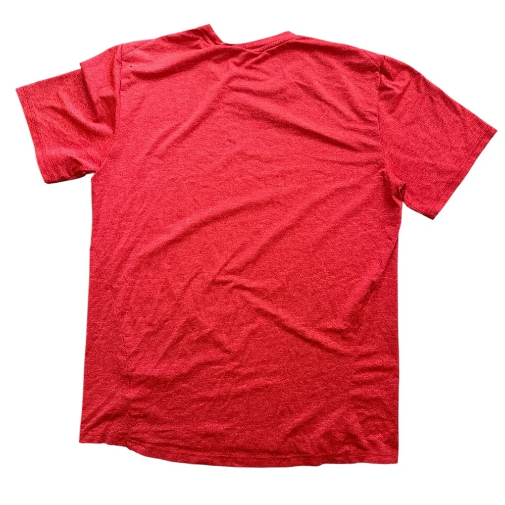 Nike Dri-Fit Red Men’s T-Shirt Size Large Nike Logo Basic Tee‎ Stretch Swoosh